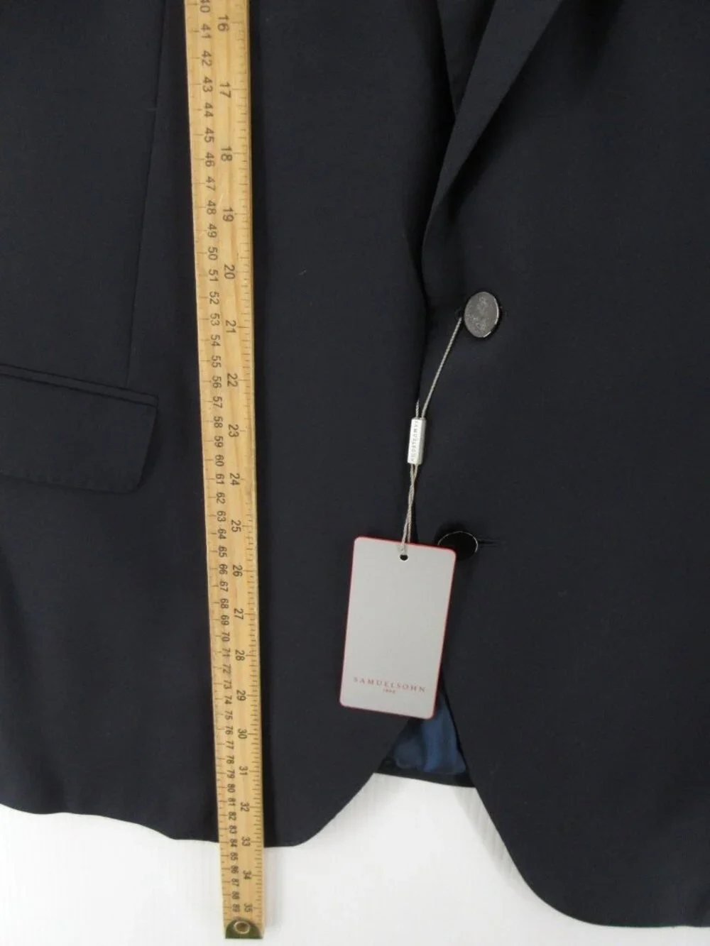 Samuelsohn Sport Coat 52 Navy Loro Piana Blazer Wool Super 130s Jacket